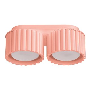 Plafon AURA 2 brzoskwiniowy Gx53