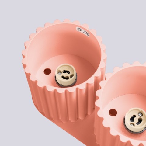 Plafon AURA 2 brzoskwiniowy GU10