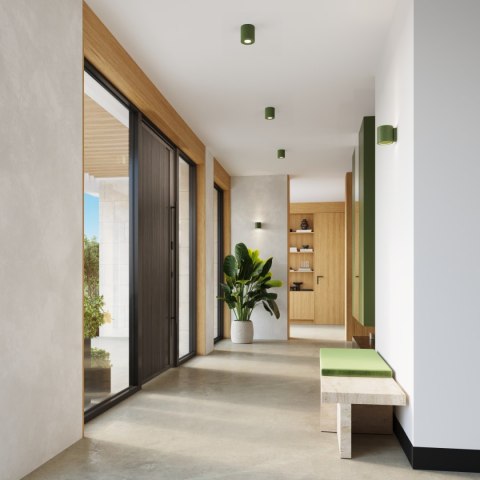 Plafon ORBIS beton zielona oliwka