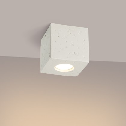 Sollux Lighting Plafon QUAD beton beżowy
