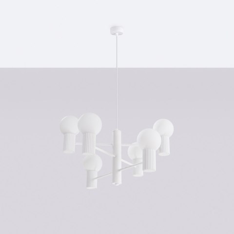 Żyrandol HALO 6 biały