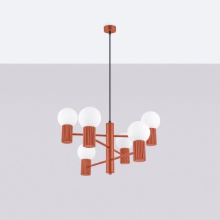 Żyrandol HALO 6 ochra czerwona