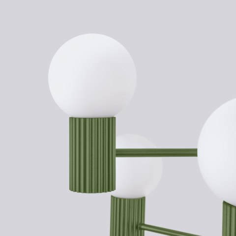 Żyrandol HALO 6 zielony oliwkowy