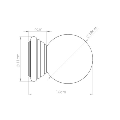 Kinkiet ZORI brzoskwiniowy IP44