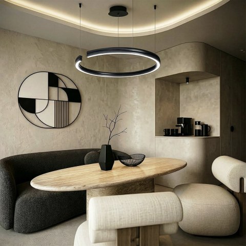 Lampa wisząca COSTA 30W DL-K01 CCT czarny