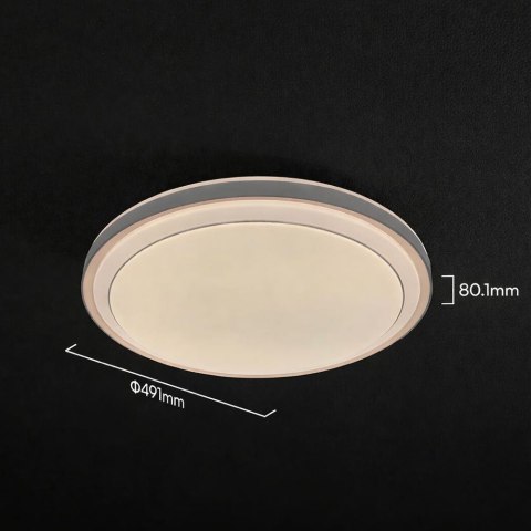 Oprawa sufitowa plafoniera V-TAC 30/60W LED 50cm 3w1 ściemnialna brązowa pilot CCT VT-85031 3000K - 6500K 6000lm