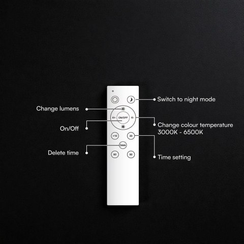 Oprawa sufitowa plafoniera V-TAC 30/60W LED 50cm 3w1 ściemnialna brązowa pilot CCT VT-85031 3000K - 6500K 6000lm