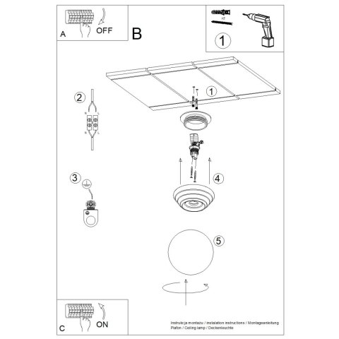 Plafon ZORI zielony IP44