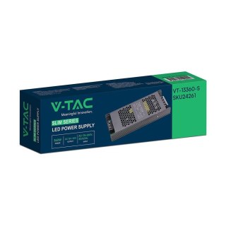 Zasilacz do LED modułowy montażowy SLIM V-TAC 360W 12V 30A IP20 filtr EMI VT-13360-S