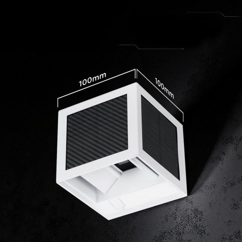 2.25W LED Solar Wall Light 3in1 White Body IP65 PIR Sensor