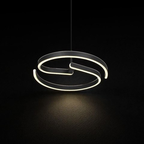 25W LED DECORATIVE HANGING LIGHT 400x60MM 4000K SANDY BLACK
