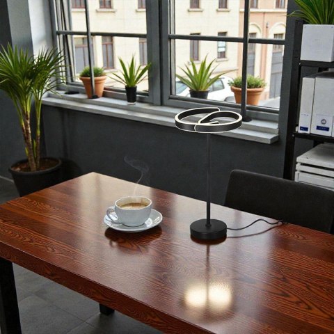 25W LED DECORATIVE TABLE LIGHT 4000K MATT BLACK