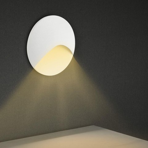 3W LED STEP LIGHT 3000K ALUMINIUM BODY WHITE RD IP65