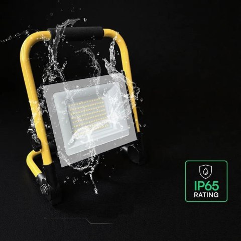 50W LED Floodlight CREE CHIP Black Body L Stand EU Plug 6400K