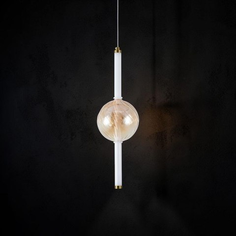 8W LED Decorative Hanging Light D150-H510 Gold+Amber+White 3000K