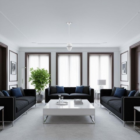 9W LED PENDANT LIGHT 3000K WHITE BODY