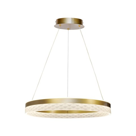 GLORIS kawowa lampa wisząca led z kryształkami ZMIENNA BARWA ŚWIATŁA