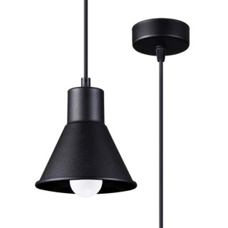 Sollux Lighting Lampa wisząca TALEJA 1 czarna [E27]
