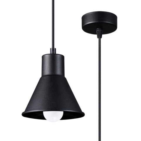Sollux Lighting Lampa wisząca TALEJA 1 czarna [E27]