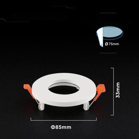 Oczko V-TAC aluminiowe GU10 białe okrągłe VT-4201 3 lata gwarancji