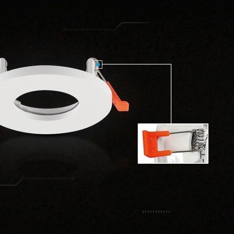 Oczko V-TAC aluminiowe GU10 białe okrągłe VT-4201 3 lata gwarancji