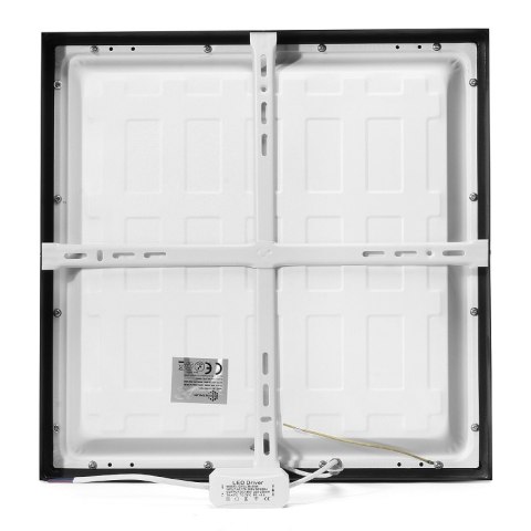 Panel LED natynkowy 30x30cm PL-F01 24W 6000K czarny