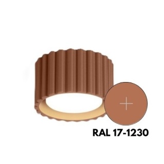 Plafon TUBA RYFLOWANA KARBOWANA  AURA 1 moccaa Gx53 Sollux