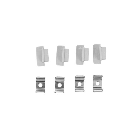 Profil do LED zestaw, ALU anodowany wpuszczany V-TAC 2mb klosz mleczny 15x10mm VT-81130 5 lat gwarancji