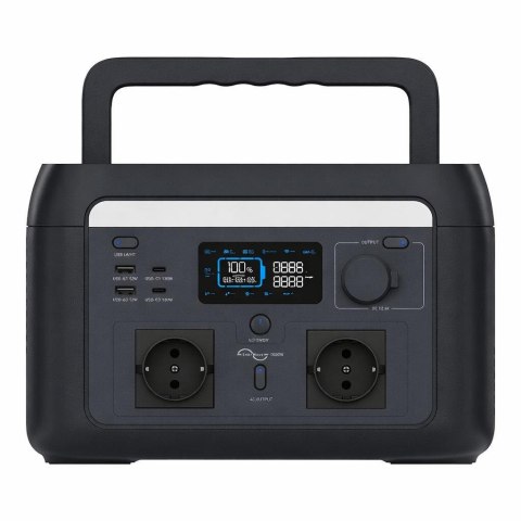 Przenośny magazyn energii, stacja zasilania, powerbank V-TAC 1000W 1024Wh LiFePO4 UPS WiFi SR1KW0L-SG1-EU