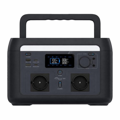 Przenośny magazyn energii, stacja zasilania, powerbank V-TAC 600W 512Wh LiFePO4 UPS WiFi SR0KW6L-SG1-EU