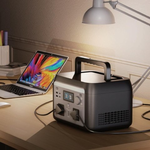 Przenośny magazyn energii, stacja zasilania, powerbank V-TAC 600W 512Wh LiFePO4 UPS WiFi SR0KW6L-SG1-EU