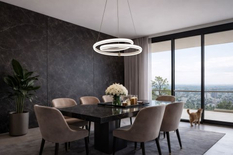 SANTA – złota lampa wisząca LED ZMIENNA BARWA ŚWIATŁA Candellux