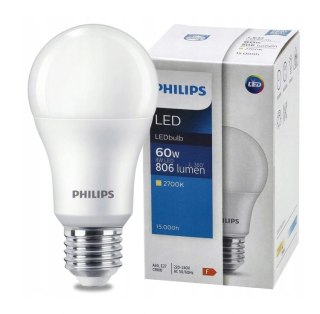 Żarówka E27 A60 Philips 8W 2700K