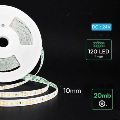 20 8W/M LED STRIP LIGHT 6500K ULTRA LONG IP20 24V (20M/ROLL)(PRICE/M)