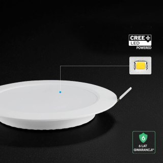 6W LED CREE CHIP Backlit Recessed Panel 3IN1 Round
