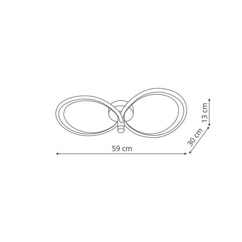 Azina 2 Plafon złota LED Light Prestige