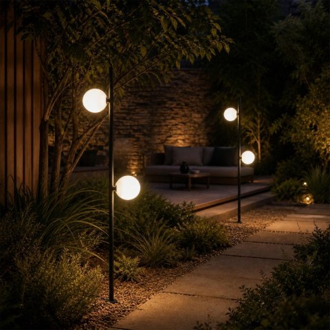 G4 Lamphead 164*164*1171mm Sand Black IP65