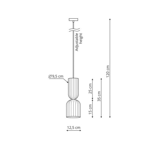 Light Prestige Lampa wisząca Balera biała