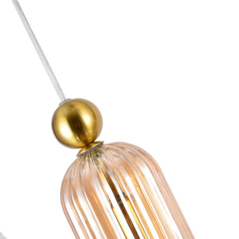 Light Prestige Lampa wisząca Piega 3 amber 3xE14