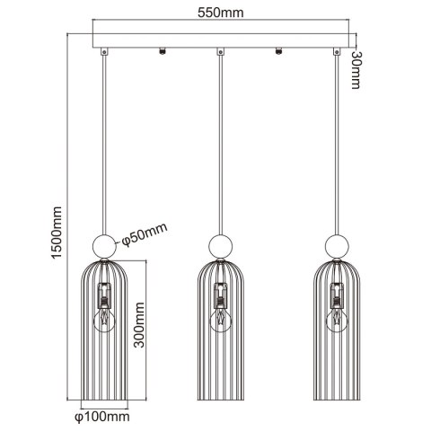 Light Prestige Lampa wisząca Piega 3 biała 3xE14