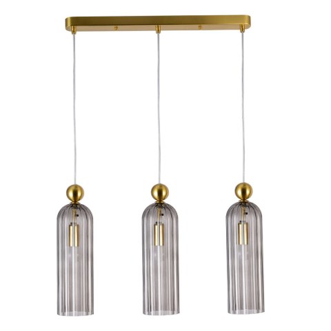 Light Prestige Lampa wisząca Piega 3 smoked 3xE14