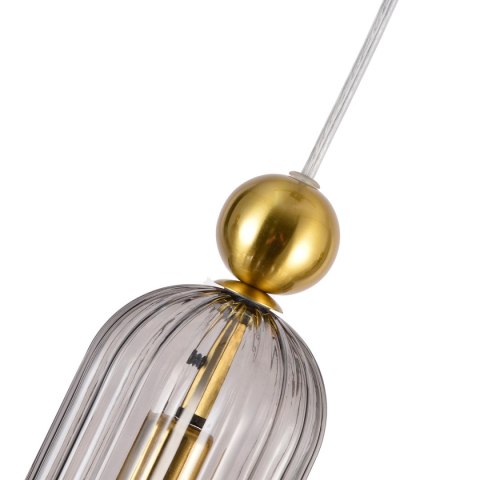Light Prestige Lampa wisząca Piega 3 smoked 3xE14