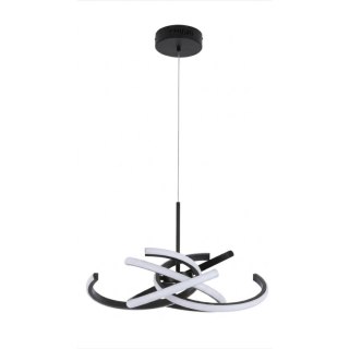 Light Prestige Lampa wisząca Spider 58 cm czarna LED CCT