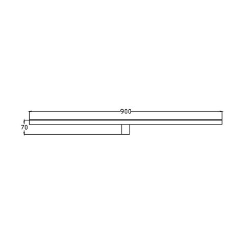 Light Prestige Kinkiet Nevada 90 cm czarny IP44 LED 4000K
