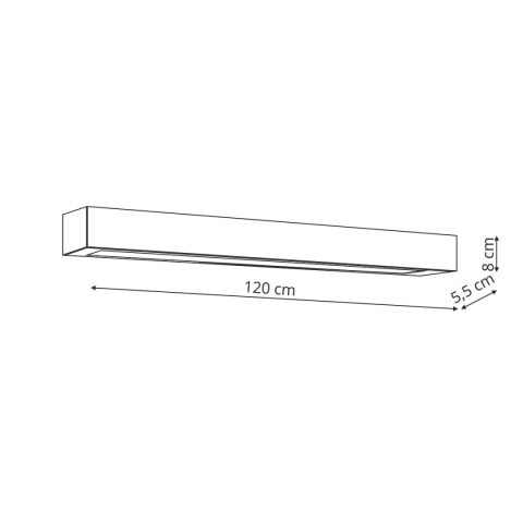 Light Prestige Lampa sufitowa Ibros 120 cm czarna 36W IP44 LED CCT