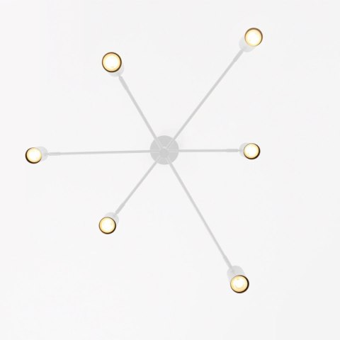 Light Prestige Lampa wisząca Snow 6 biała 6xGU10