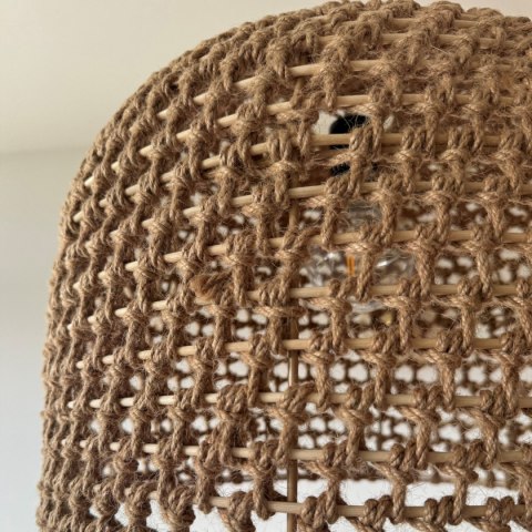 Light Prestige Rattanowa lampa wisząca Kanso 40 cm jasne drewno 1xE27