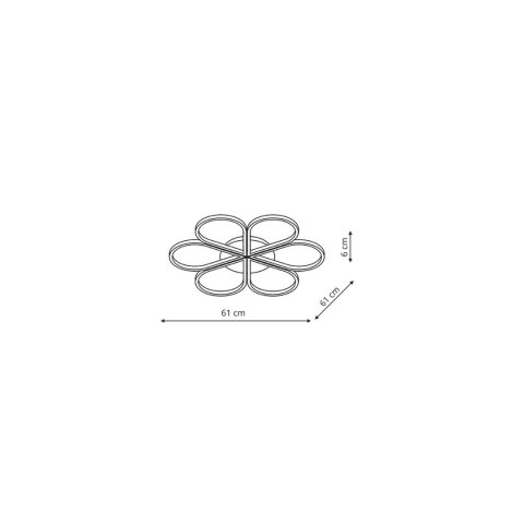 Light Prestige Plafon Velva czarny LED CCT