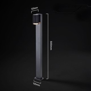 Słupek ogrodowy V-TAC 50CM GU10 czarny VT-10176 3 lata gwarancji