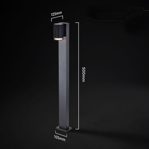 Słupek ogrodowy V-TAC 50CM GU10 czarny VT-10176 3 lata gwarancji